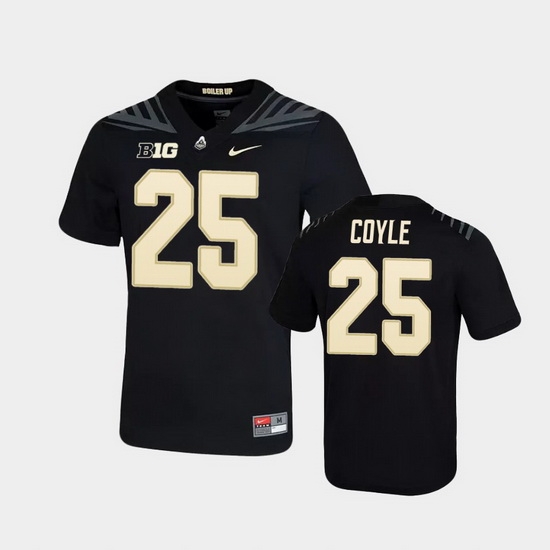 Men Purdue Boilermakers Tyler Coyle Game Football Black Jersey Men Purdue Boilermakers Tyler Coyle Game Football Black Jersey
