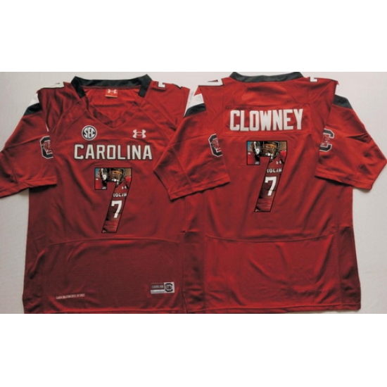 South Carolina Gamecocks 7 Jadeveon Clowney Red Portrait Number College Jersey South Carolina Gamecocks 7 Jadeveon Clowney Red Portrait Number College Jersey