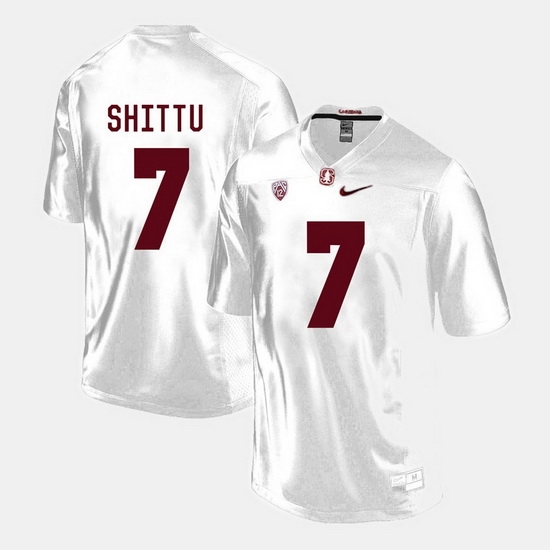 Men Stanford Cardinal Aziz Shittu College Football White Jersey Men Stanford Cardinal Aziz Shittu College Football White Jersey