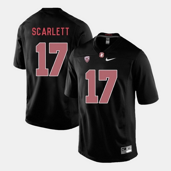 Men Stanford Cardinal Brennan Scarlett College Football Black Jersey Men Stanford Cardinal Brennan Scarlett College Football Black Jersey