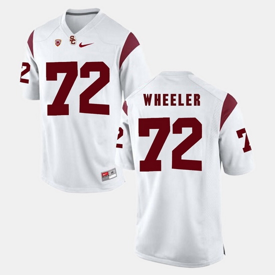 Men Usc Trojans Chad Wheeler Pac 12 Game White Jersey Men Usc Trojans Chad Wheeler Pac 12 Game White Jersey