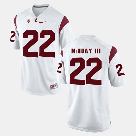 Men Usc Trojans Leon Mcquay Iii Pac 12 Game White Jersey Men Usc Trojans Leon Mcquay Iii Pac 12 Game White Jersey
