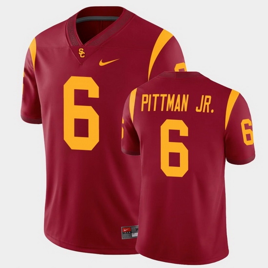 Men Usc Trojans Michael Pittman Jr. College Football Cardinal Alumni Player Game Jersey Men Usc Trojans Michael Pittman Jr. College Football Cardinal Alumni Player Game Jersey