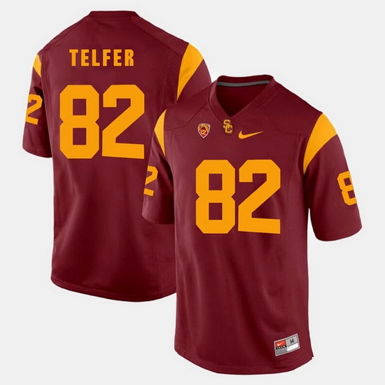 Men Usc Trojans Randall Telfer Pac 12 Game Red Jersey Men Usc Trojans Randall Telfer Pac 12 Game Red Jersey