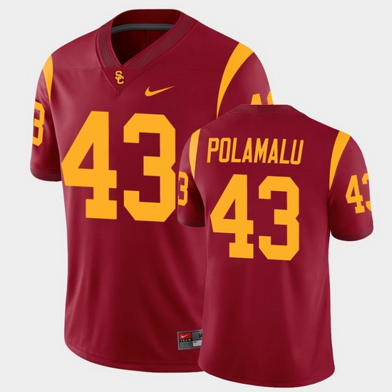 Men Usc Trojans Troy Polamalu College Football Cardinal Alumni Player Game Jersey Men Usc Trojans Troy Polamalu College Football Cardinal Alumni Player Game Jersey
