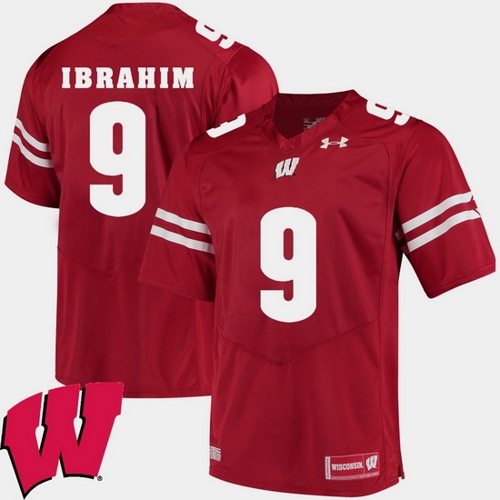 Men Wisconsin Badgers Rachid Ibrahim Red Alumni Football Game Ncaa 2018 Jersey Men Wisconsin Badgers Rachid Ibrahim Red Alumni Football Game Ncaa 2018 Jersey
