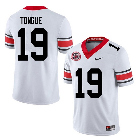 2020 Men #19 Makiya Tongue Georgia Bulldogs 1980 National Champions 40th Anniversary College Footbal 2020 Men #19 Makiya Tongue Georgia Bulldogs 1980 National Champions 40th Anniversary College Footbal