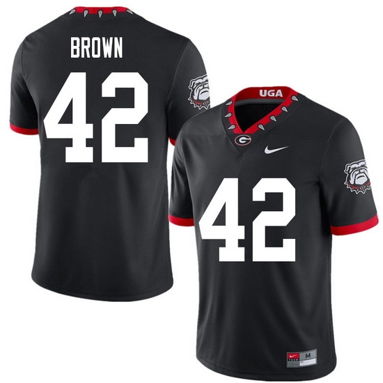 2020 Men #42 Matthew Brown Georgia Bulldogs Mascot 100th Anniversary College Football Jerseys Sale-B 2020 Men #42 Matthew Brown Georgia Bulldogs Mascot 100th Anniversary College Football Jerseys Sale-B