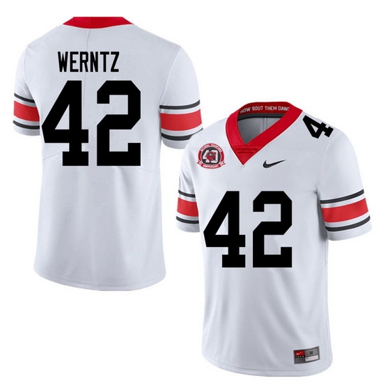 2020 Men #42 Mitchell Werntz Georgia Bulldogs 1980 National Champions 40th Anniversary College Footb 2020 Men #42 Mitchell Werntz Georgia Bulldogs 1980 National Champions 40th Anniversary College Footb