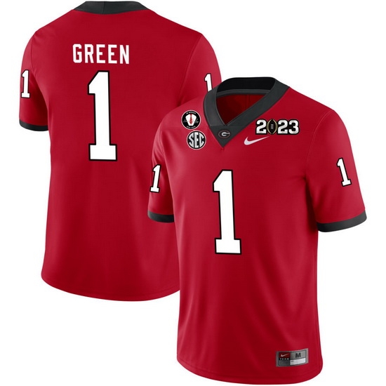 Men #1 Nyland Green Georgia Bulldogs 2022-23 CTP National Championship Football Jerseys Men #1 Nyland Green Georgia Bulldogs 2022-23 CTP National Championship Football Jerseys