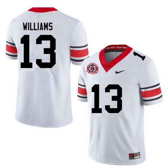 Men #13 Mykel Williams Georgia Bulldogs College Football Jerseys Sale-40th Anniversary Men #13 Mykel Williams Georgia Bulldogs College Football Jerseys Sale-40th Anniversary