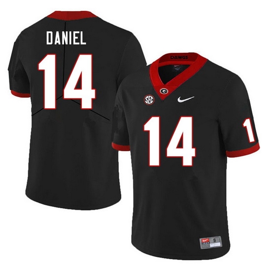 Men #14 David Daniel Georgia Bulldogs College Football Jerseys Sale-Black Men #14 David Daniel Georgia Bulldogs College Football Jerseys Sale-Black