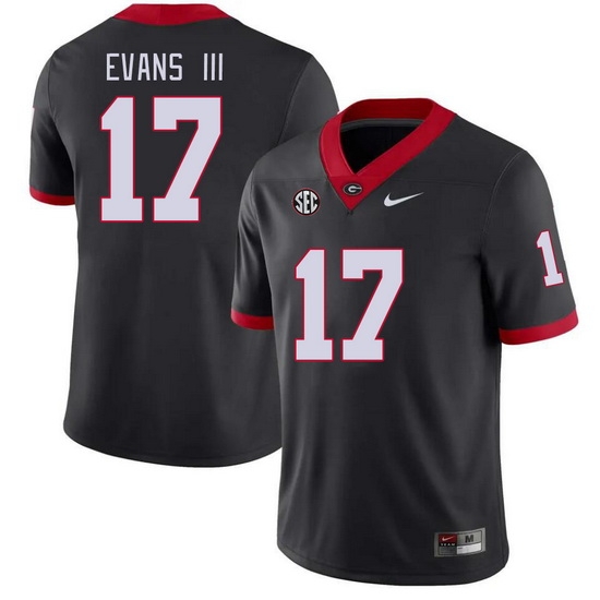 Men #17 Anthony Evans III Georgia Bulldogs College Football Jerseys Stitched-Black Men #17 Anthony Evans III Georgia Bulldogs College Football Jerseys Stitched-Black