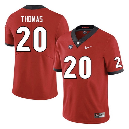 Men #20 JaCorey Thomas Georgia Bulldogs College Football Jerseys Sale-Red Anniversary Men #20 JaCorey Thomas Georgia Bulldogs College Football Jerseys Sale-Red Anniversary