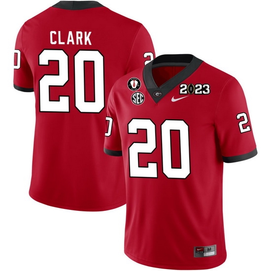 Men #20 Sevaughn Clark Georgia Bulldogs 2022-23 CTP National Championship Football Jerseys Men #20 Sevaughn Clark Georgia Bulldogs 2022-23 CTP National Championship Football Jerseys