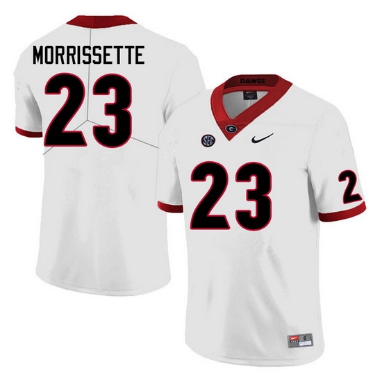 Men #23 De'Nylon Morrissette Georgia Bulldogs College Football Jerseys Sale-White Anniversary Men #23 De'Nylon Morrissette Georgia Bulldogs College Football Jerseys Sale-White Anniversary
