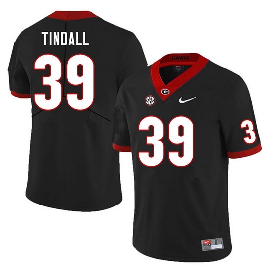 Men #39 Brady Tindall Georgia Bulldogs College Football Jerseys Sale-Black Men #39 Brady Tindall Georgia Bulldogs College Football Jerseys Sale-Black