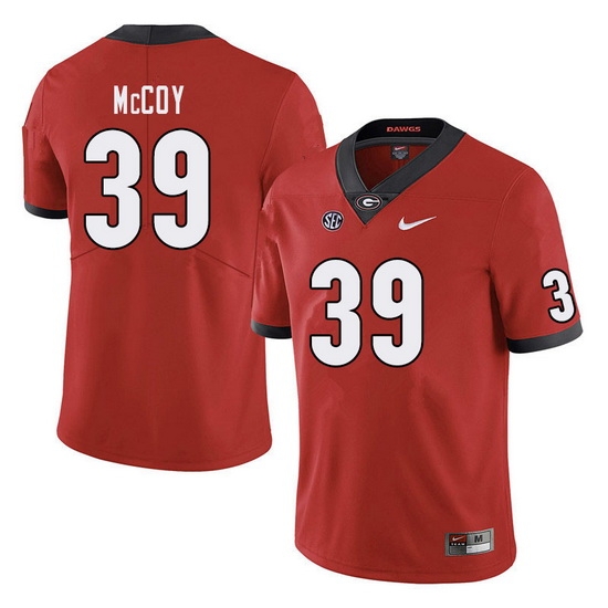 Men #39 KJ McCoy Georgia Bulldogs College Football Jerseys Sale-Red Men #39 KJ McCoy Georgia Bulldogs College Football Jerseys Sale-Red