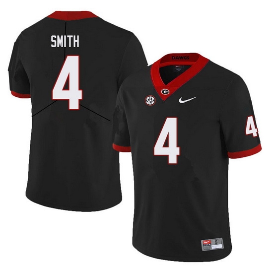 Men #4 Nolan Smith Georgia Bulldogs College Football Jerseys Sale-Black Men #4 Nolan Smith Georgia Bulldogs College Football Jerseys Sale-Black
