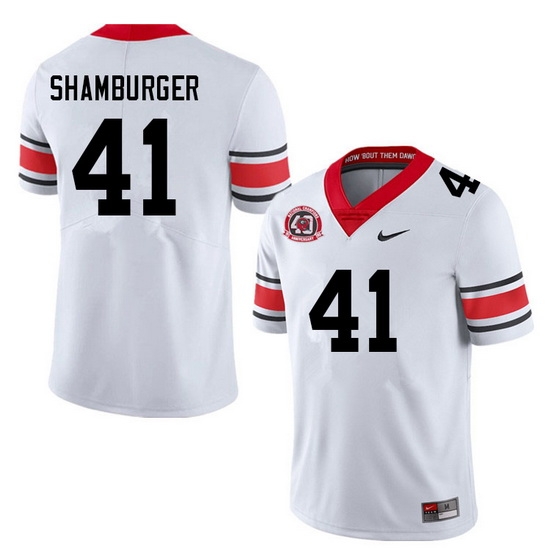 Men #41 Denton Shamburger Georgia Bulldogs College Football Jerseys Sale-40th Anniversary Men #41 Denton Shamburger Georgia Bulldogs College Football Jerseys Sale-40th Anniversary