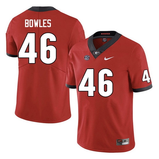 Men #46 Payton Bowles Georgia Bulldogs College Football Jerseys Sale-Red Anniversary Men #46 Payton Bowles Georgia Bulldogs College Football Jerseys Sale-Red Anniversary