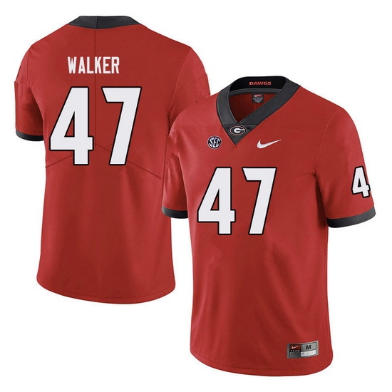 Men #47 Payne Walker Georgia Bulldogs College Football Jerseys Sale-red Men #47 Payne Walker Georgia Bulldogs College Football Jerseys Sale-red
