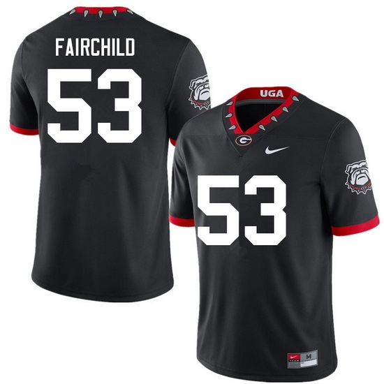 Men #53 Dylan Fairchild Georgia Bulldogs College Football Jerseys Sale-100th Anniversary Men #53 Dylan Fairchild Georgia Bulldogs College Football Jerseys Sale-100th Anniversary