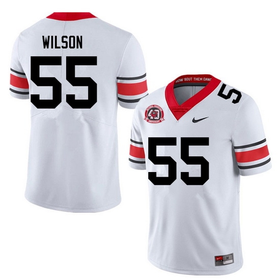 Men #55 Jared Wilson Georgia Bulldogs College Football Jerseys Sale-40th Anniversary Men #55 Jared Wilson Georgia Bulldogs College Football Jerseys Sale-40th Anniversary