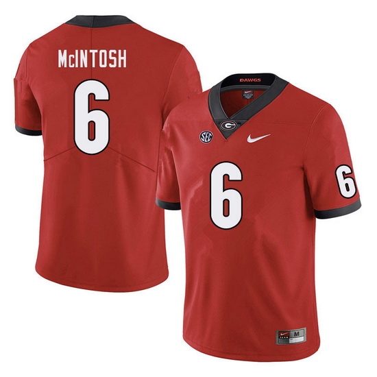 Men #6 Kenny McIntosh Georgia Bulldogs College Football Jerseys Sale-Red Men #6 Kenny McIntosh Georgia Bulldogs College Football Jerseys Sale-Red