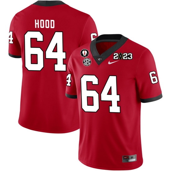 Men #64 Jacob Hood Georgia Bulldogs 2022-23 CTP National Championship Football Jerseys Men #64 Jacob Hood Georgia Bulldogs 2022-23 CTP National Championship Football Jerseys