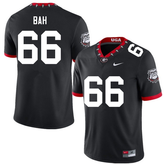 Men #66 Aliou Bah Georgia Bulldogs College Football Jerseys Sale-100th Anniversary Men #66 Aliou Bah Georgia Bulldogs College Football Jerseys Sale-100th Anniversary