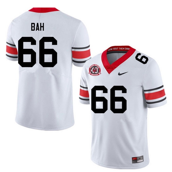 Men #66 Aliou Bah Georgia Bulldogs College Football Jerseys Sale-40th Anniversary Men #66 Aliou Bah Georgia Bulldogs College Football Jerseys Sale-40th Anniversary