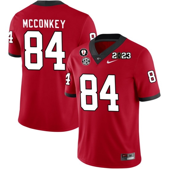 Men #84 Ladd McConkey Georgia Bulldogs 2022-23 CTP National Championship Football Jerseys Men #84 Ladd McConkey Georgia Bulldogs 2022-23 CTP National Championship Football Jerseys