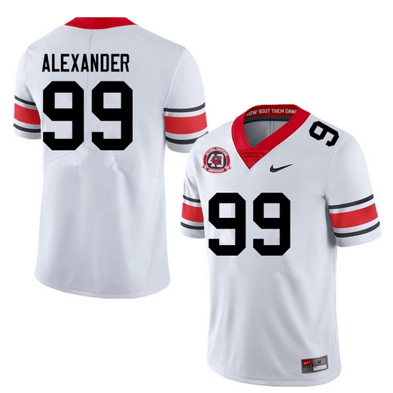 Men #99 Bear Alexander Georgia Bulldogs College Football Jerseys Sale-40th Anniversary Men #99 Bear Alexander Georgia Bulldogs College Football Jerseys Sale-40th Anniversary