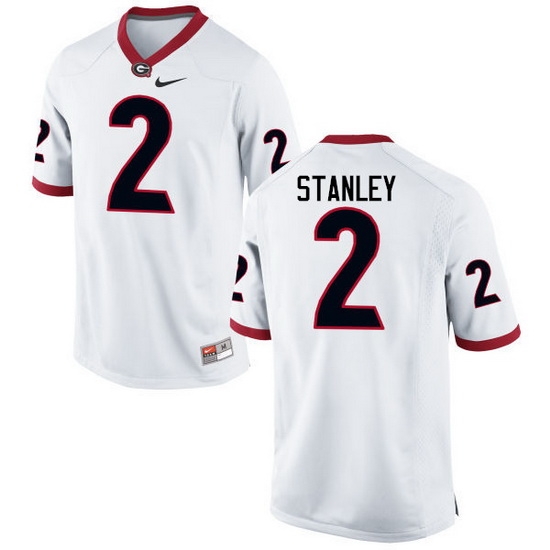 Men Georgia Bulldogs #2 Jayson Stanley College Football Jerseys-White Men Georgia Bulldogs #2 Jayson Stanley College Football Jerseys-White