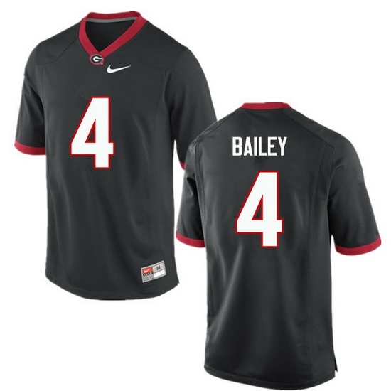 Men Georgia Bulldogs #4 Champ Bailey College Football Jerseys-Black Men Georgia Bulldogs #4 Champ Bailey College Football Jerseys-Black