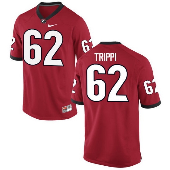 Men Georgia Bulldogs #62 Charley Trippi College Football Jerseys-Red Men Georgia Bulldogs #62 Charley Trippi College Football Jerseys-Red