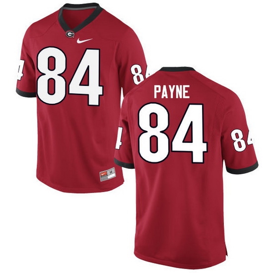 Men Georgia Bulldogs #84 Wyatt Payne College Football Jerseys-Red Men Georgia Bulldogs #84 Wyatt Payne College Football Jerseys-Red