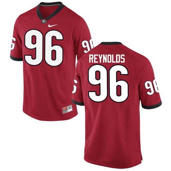 Men Georgia Bulldogs #96 Hudson Reynolds College Football Jerseys-Red Men Georgia Bulldogs #96 Hudson Reynolds College Football Jerseys-Red