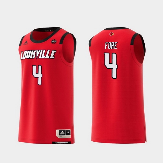 Men Louisville Cardinals Khwan Fore Red Replica College Basketball Jersey Men Louisville Cardinals Khwan Fore Red Replica College Basketball Jersey