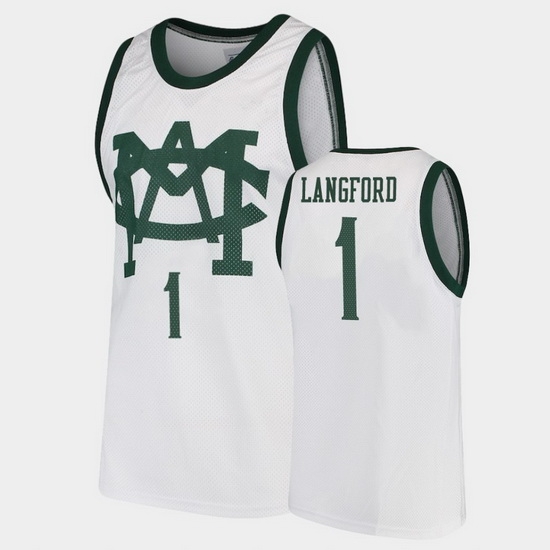 Michigan State Spartans Josh Langford White Vault Mac Men'S Jersey Michigan State Spartans Josh Langford White Vault Mac Men'S Jersey