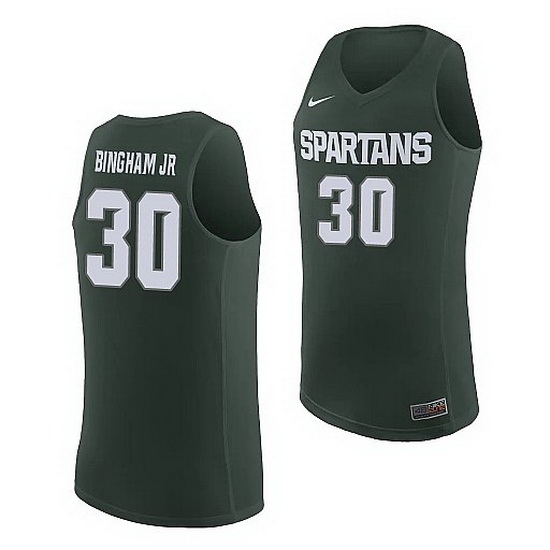 Michigan State Spartans Marcus Bingham Jr. Michigan State Spartans Replica Basketball Jersey Michigan State Spartans Marcus Bingham Jr. Michigan State Spartans Replica Basketball Jersey