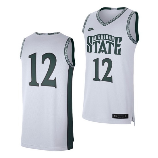 Michigan State Spartans White Retro Limited Men'S Jersey Michigan State Spartans White Retro Limited Men'S Jersey