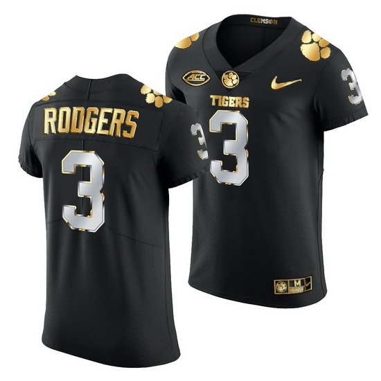 Clemson Tigers Amari Rodgers Black Golden Edition Jersey Clemson Tigers Amari Rodgers Black Golden Edition Jersey