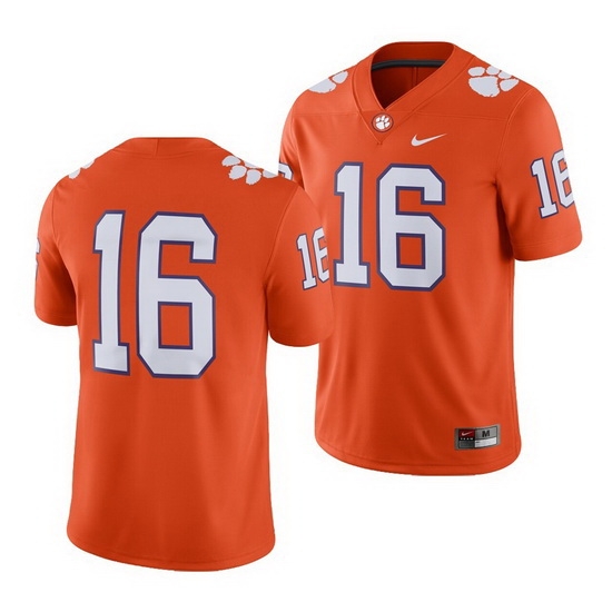 Clemson Tigers Orange Game Men'S Jersey 0 Clemson Tigers Orange Game Men'S Jersey 0