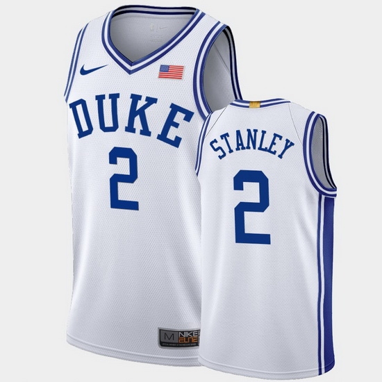 Duke Blue Devils Cassius Stanley White Authentic Men'S Jersey Duke Blue Devils Cassius Stanley White Authentic Men'S Jersey