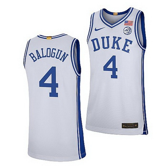Duke Blue Devils Elizabeth Balogun White College Basketball 2021 22Limited Jersey Duke Blue Devils Elizabeth Balogun White College Basketball 2021 22Limited Jersey