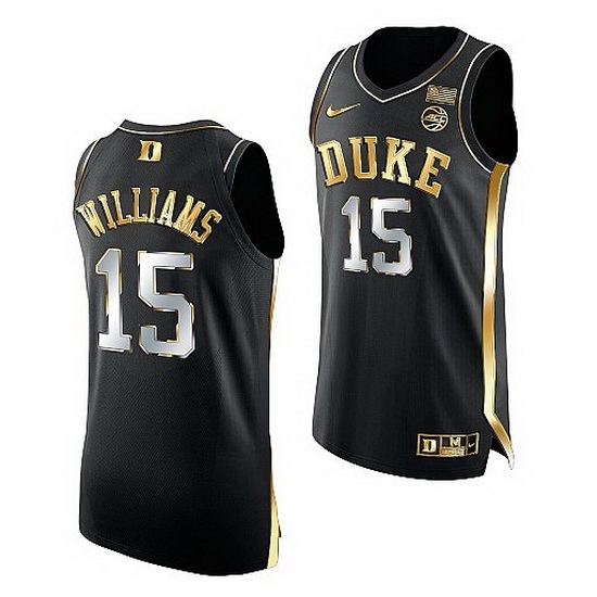 Duke Blue Devils Mark Williams Black Golden Edition 2021 22Authentic Basketball Jersey Duke Blue Devils Mark Williams Black Golden Edition 2021 22Authentic Basketball Jersey