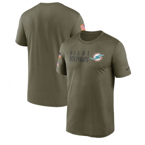 Men Miami Dolphins Olive 2022 Salute To Service Legend Team T Shirt Men Miami Dolphins Olive 2022 Salute To Service Legend Team T Shirt