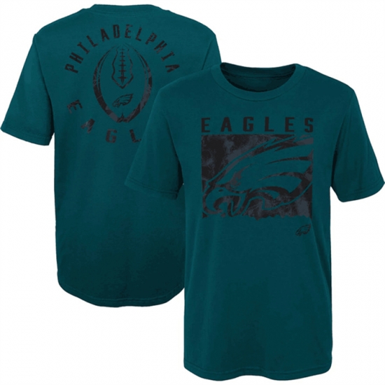 Men Philadelphia Eagles Green Preschool Liquid Camo Logo T Shirt Men Philadelphia Eagles Green Preschool Liquid Camo Logo T Shirt